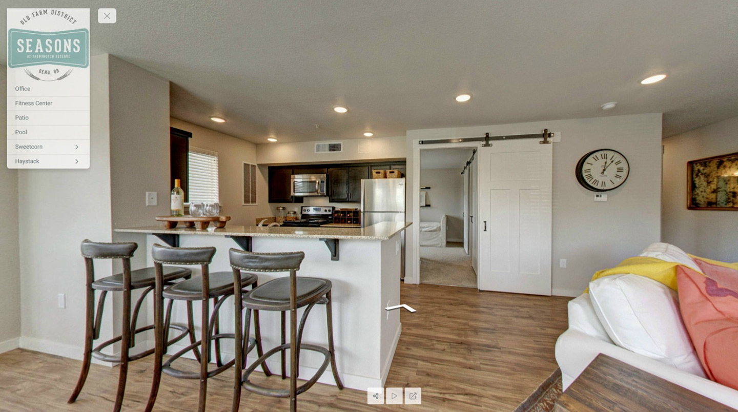 360 virtual tours apartments interactive example with navigation and interior view