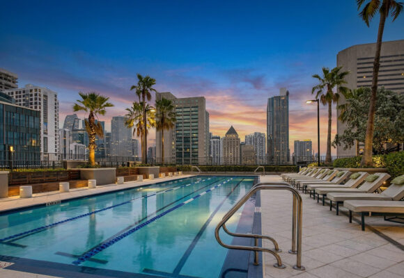 Apartment Pool Twilight 4 Apartment Pool Twilight 4