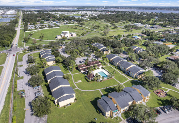 Drone Apartment Community Layout Curved Roads Drone Apartment Community Layout Curved Roads