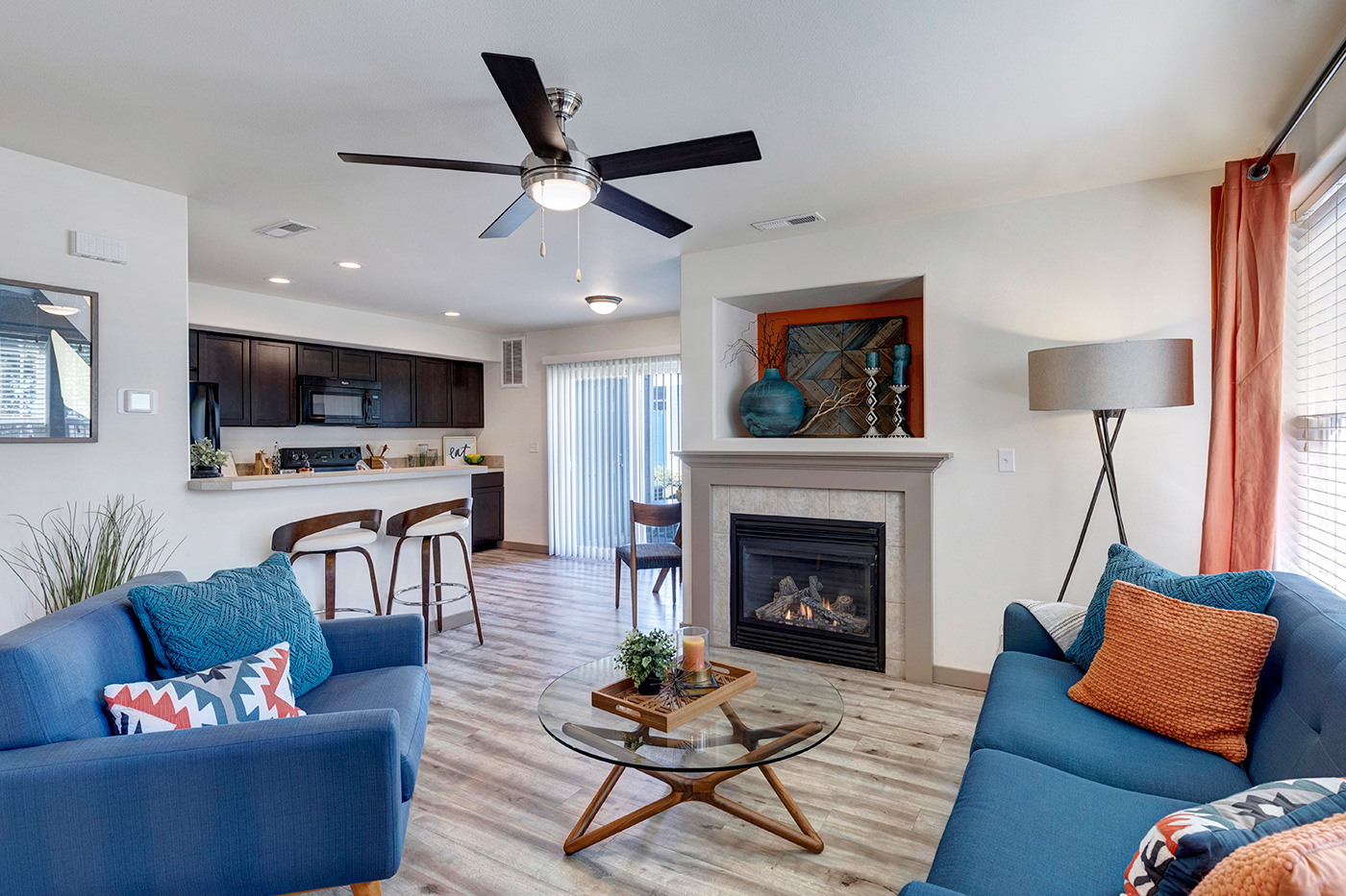 Apartment interior still photo transformed into AI video walkthrough